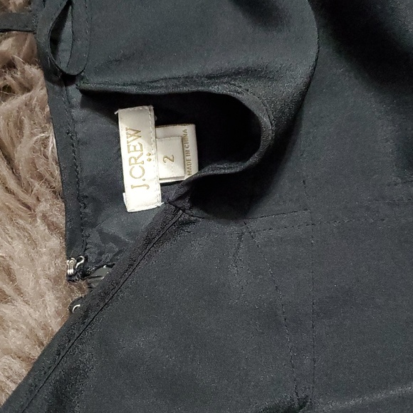 J. Crew Black Spaghetti Strap Sleeveless Fit and Flare Pocket Sundress - Picture 5 of 7